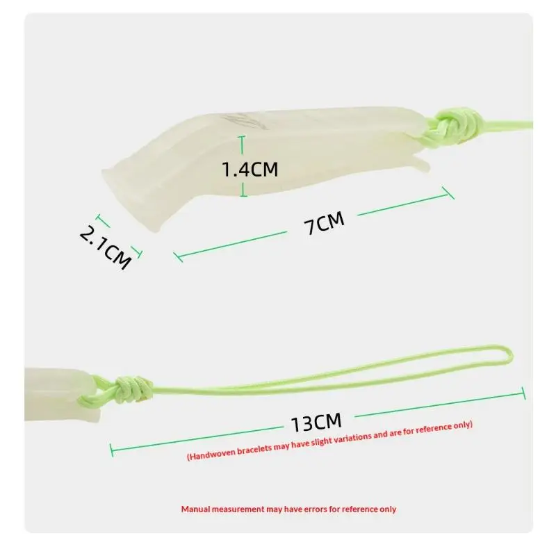 1Pc Outdoor Survival Powerful Luminous Dual-frequency Whistle High Decibel Whistle Emergency Safety Whistle For Water Sports