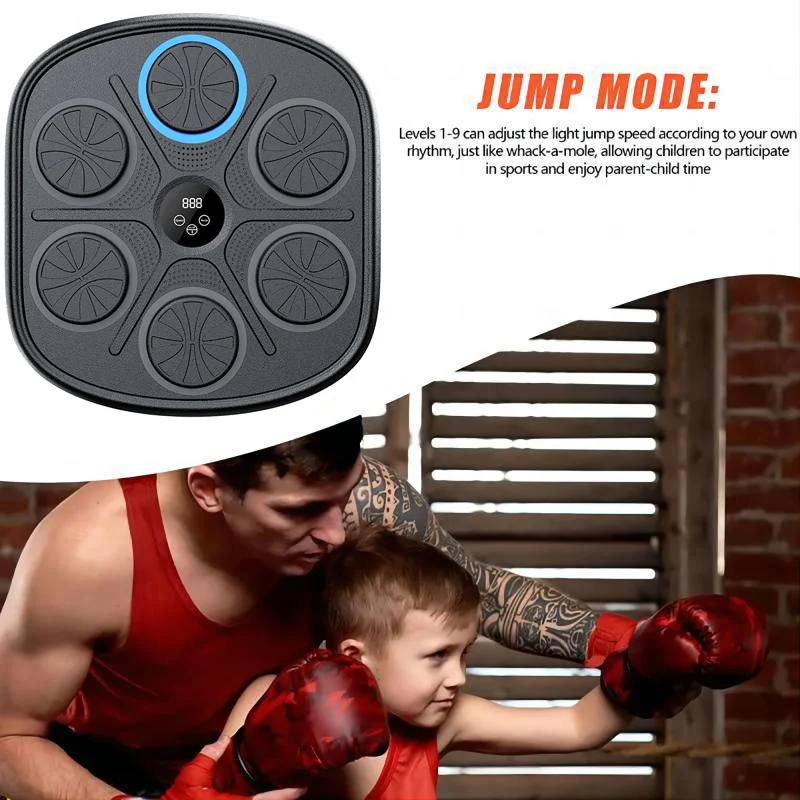 Máquina de boxeo musical LED 9 niveles – entrenamiento en casa - imagen 5