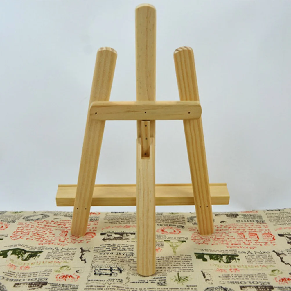 Mini Wooden Easel For Kids Painting Art Party Foldable Table Display Stand Portable Photo Frame Bracket Triangle Support Wooden
