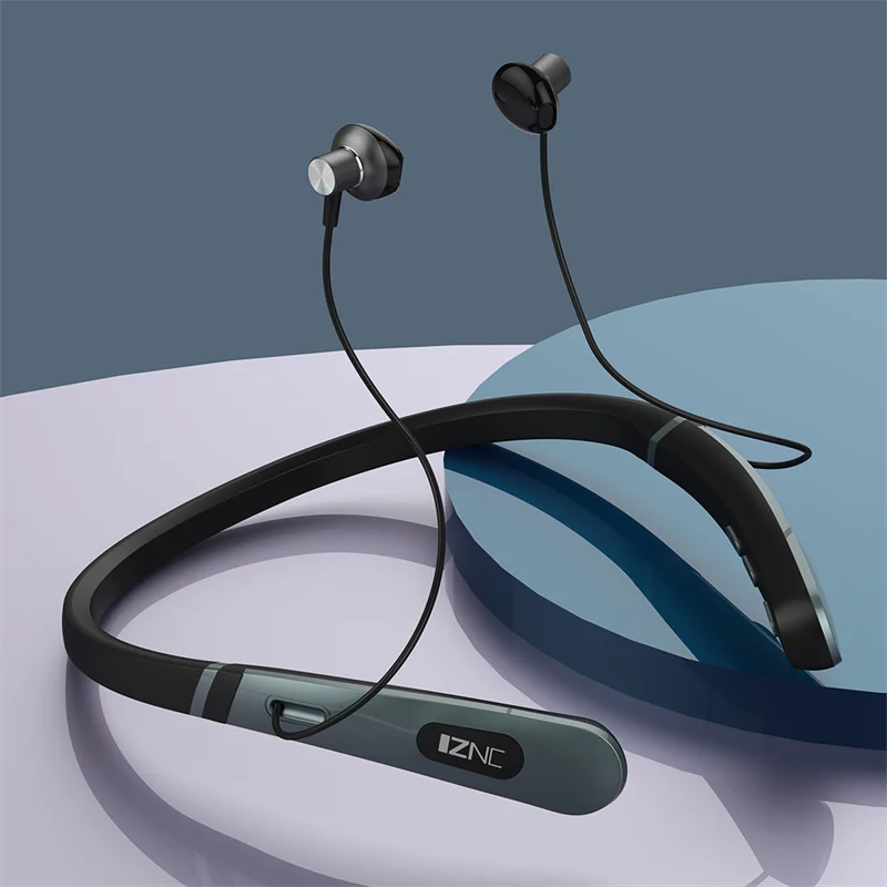 In-ear Bluetooth Headset Ultra long standby V5.2 Neck hanging dual ears low power gaming sports wireless neck hanging