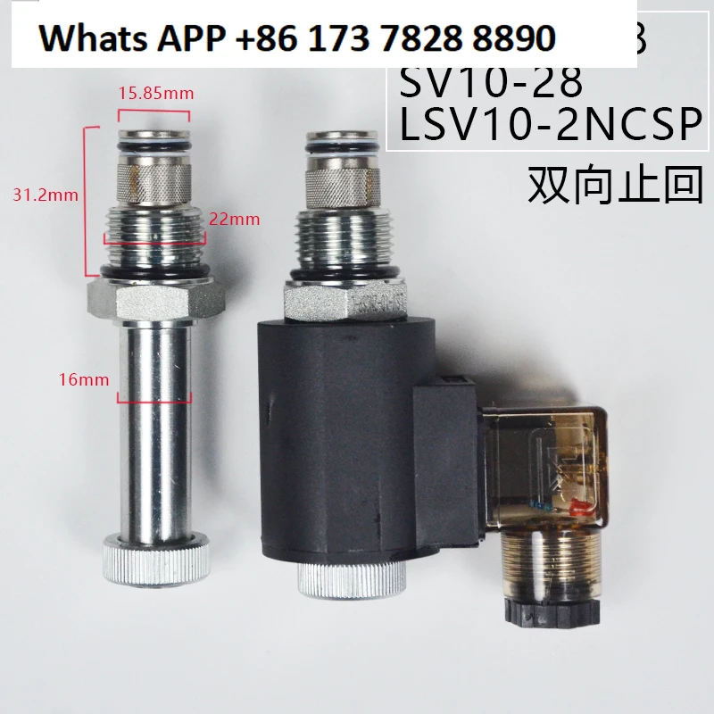 

Two-position two-way threaded cartridge solenoid valve Two-way normally closed cut-off DHF10-228 SV10-28 2NCSP