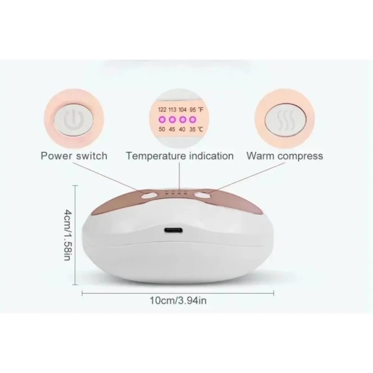 

LED Red Light Eye Mask & Heated Lip Plumper 2-in-1 Combo Device for Anti-Aging & Collagen Enhancement