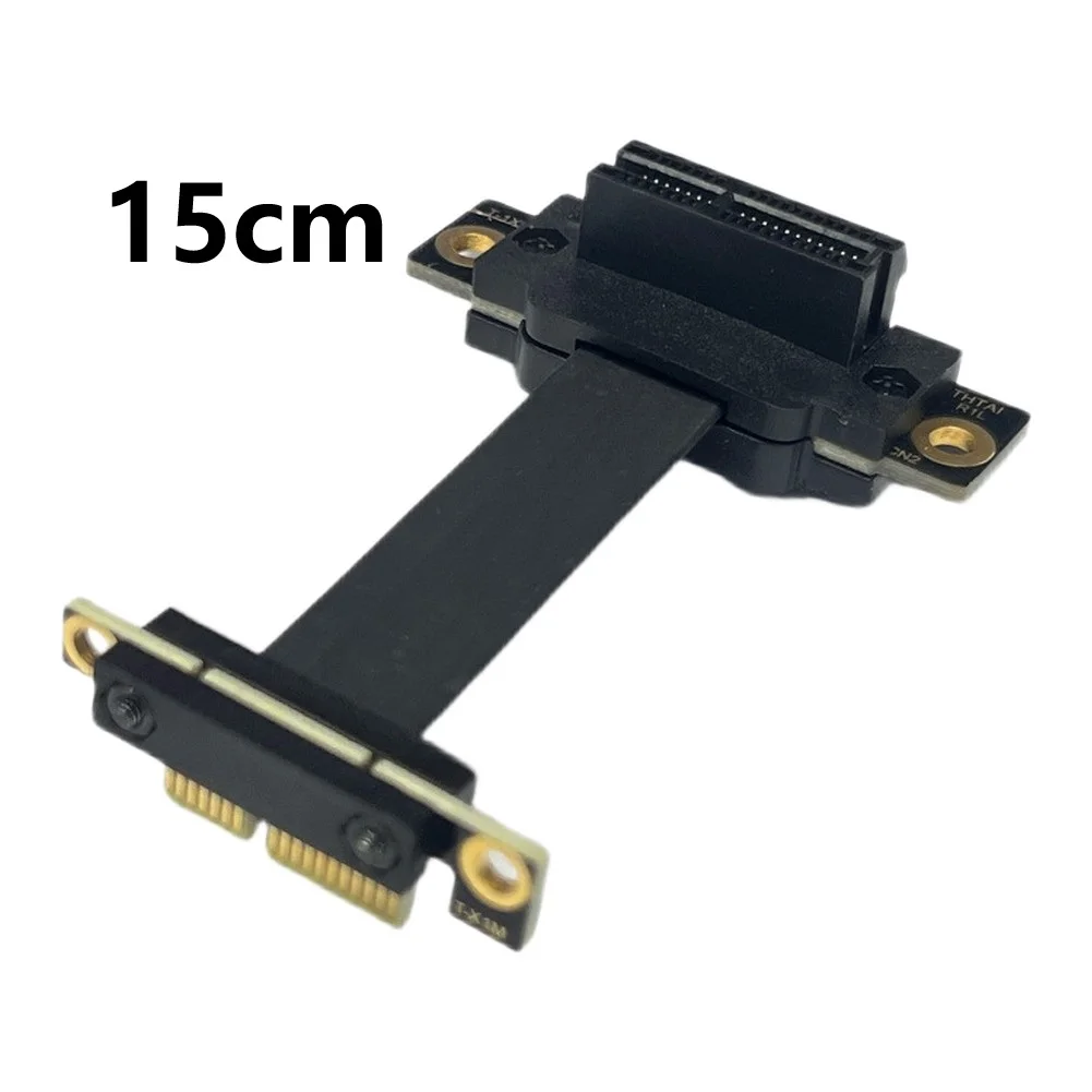 For PCIe 3.0 X1 Riser Cable 90 Degree For PCI-E 1 X Male To Female Riser Extension Cable Network Card To Sound Card Adapter