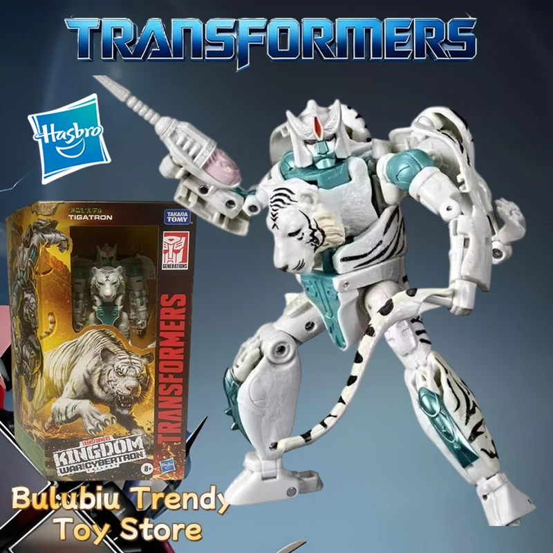 New Style Action Figure-Transformers Kingdom Tigatron Voyager Genuine Hasbro Collectible Toy-In Stock-Genuine Licensed by Hasbro