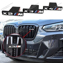 Emblema de la parrilla delantera del capó del coche, accesorios para BMW X2, X3, X4, X5, X6, F48, G01, E84, E83, F39, F10, G86, G80, G60, G11