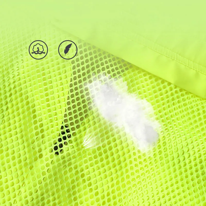 High Visibility Reflective Vest Zip Work Clothes Multi-Pocket Traffic Safety Clothes Motorcycle Reflective Vest