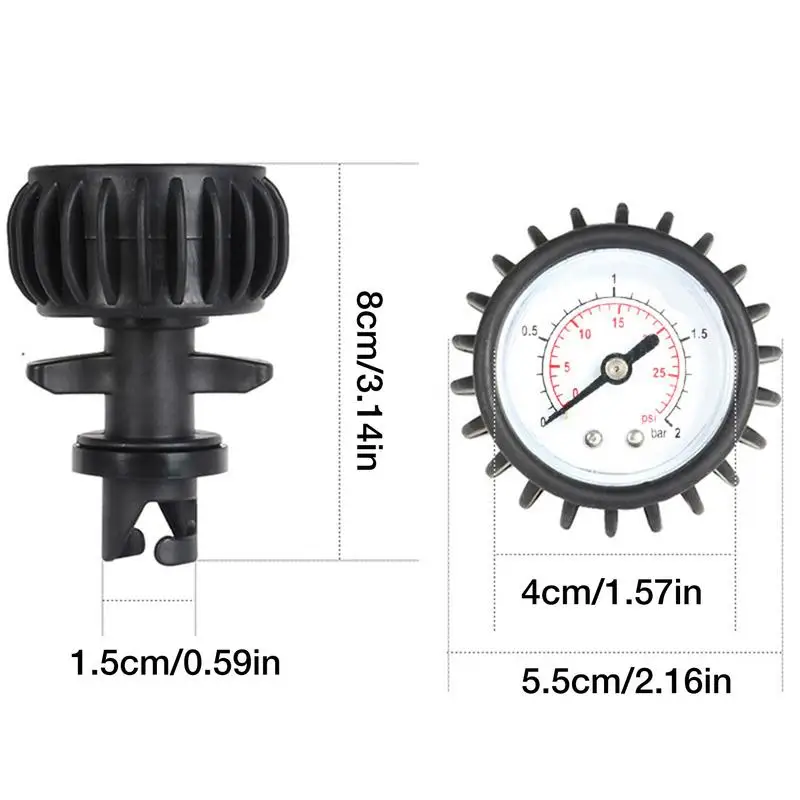 Luchtdrukmeter Vissersboot Barometer Luchtdrukkleppen Pvc Opblaasbare Boot Barometer Professionele Duiktankchecker