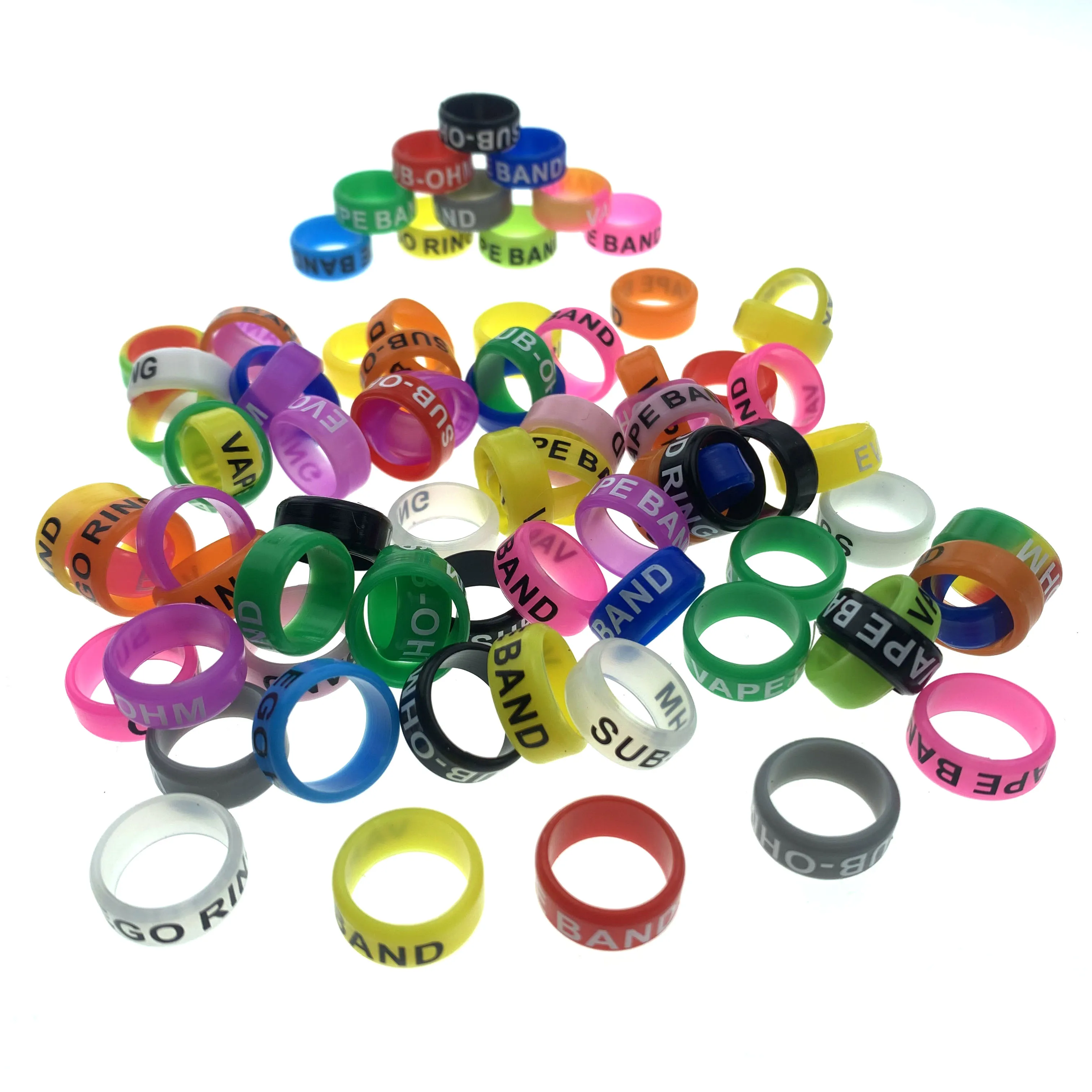Imagem -06 - Banda Decorativa de Borracha de Silicone para Ferramenta Faça Você Mesmo Faca Borboleta Mini Vara de Pesca Punho de Silicone Anti Anel Deslizante 1000 Pcs 13 mm