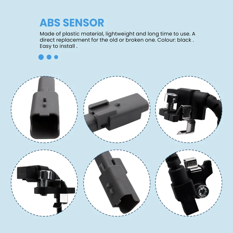 Rear ABS Wheel Speed Sensor For PEUGEOT 307 308 CITROEN C4 DS4 9674195780 4545K8 4545J7 9665021280