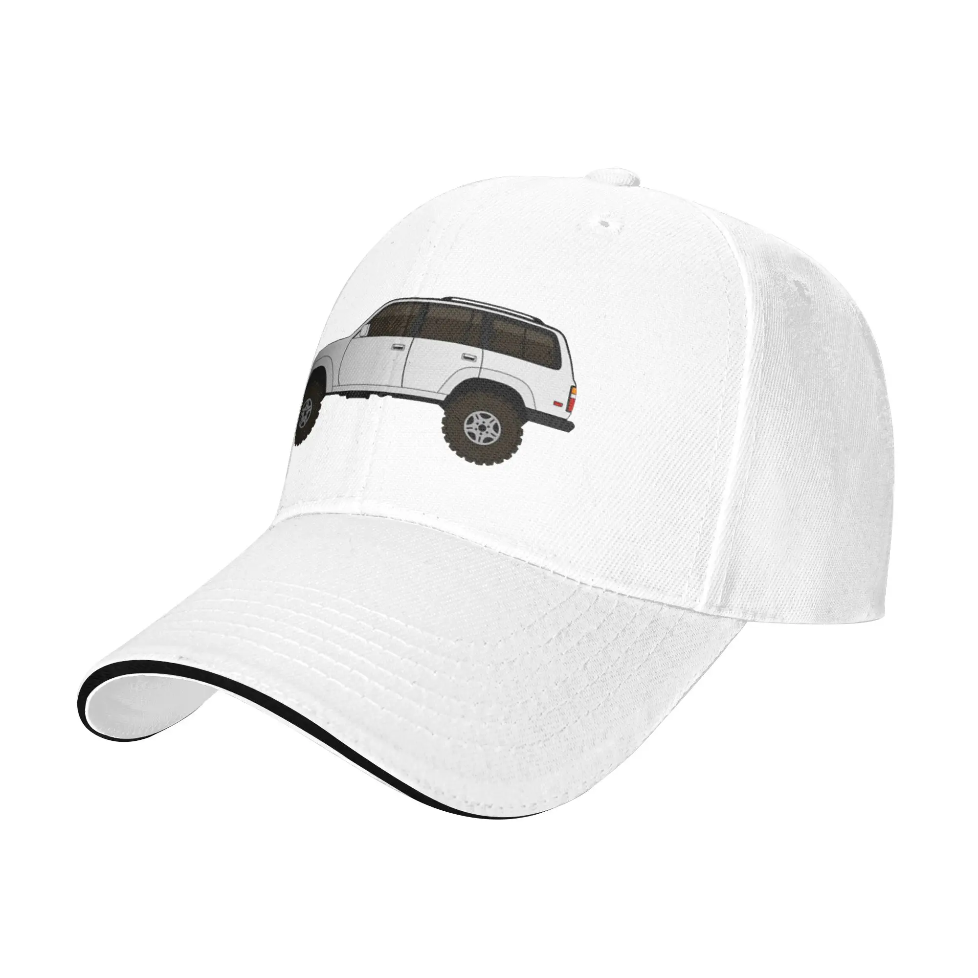 fj80 Land Cruiser white Gift For Children Men Women A Baseball Cap Hat