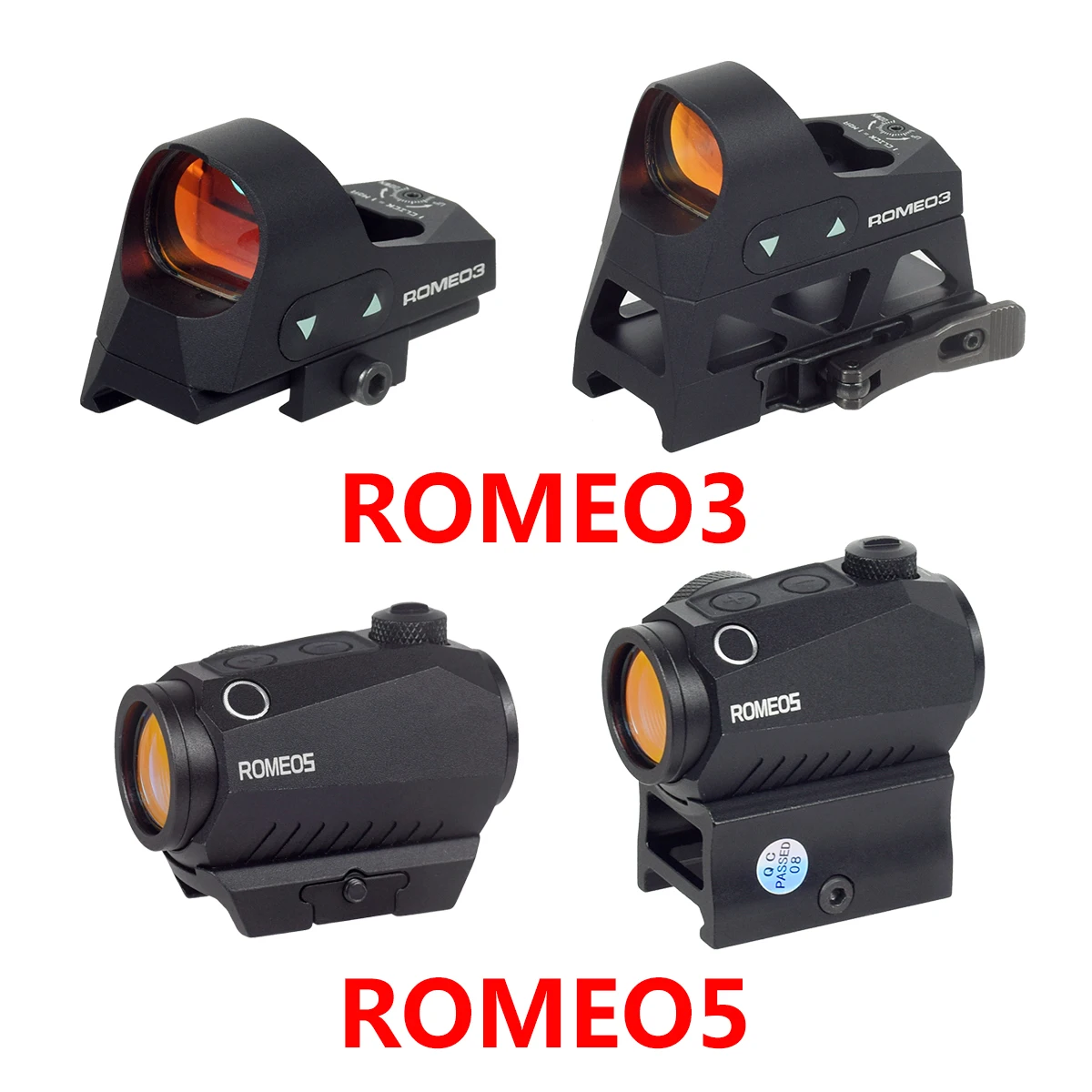 

Tactical ROMEO3 ROMEO5 RMR Red Dot Sight Scope Optics Reflex Sight For Rifle AR15 M4 Riflescope 20mm Picatinny Rail