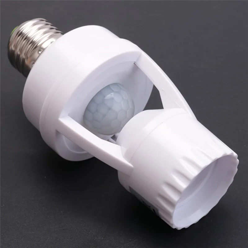 BNVN-360° IR Infrared Motion Sensor Human Detection E27 Plug Lamp Base, 3PCS AC 110-220V For LED Lighting