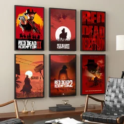 Game TV-Red-Dead-Redemption 2 Good Quality Prints and Posters Waterproof Paper Sticker Coffee House Bar Posters Wall Stickers