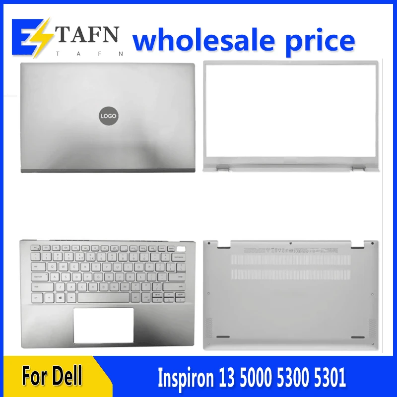 

NEW For Dell Inspiron 13 5000 5300 5301 Laptop LCD Back Cover Front Bezel Upper Palmrest Bottom Base Case Keyboard Hinges