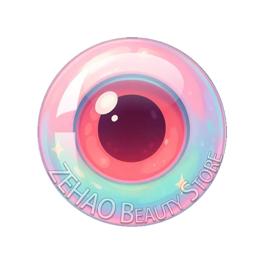 Technology Sensitive Eyes Part6 Round Cabochon 10MM-40MM Handmade Eye Chips Girl Toy Drop Glue Eye Pupil DIY Blyth BJD Doll Gift view 2