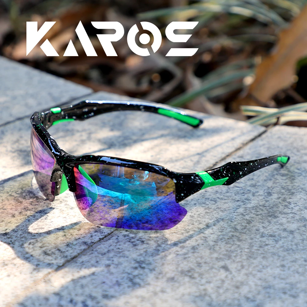 Karos Polarized UV400 Protection Sunglasses Anti-Glare Outdoor Glasses for Fishing Cycling Mountain Hiking Running Beach Glasse