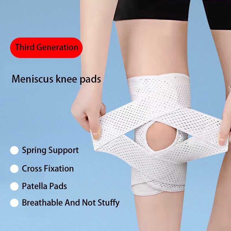 1PC Sports Kneepad Men Women Pressurized Elastic Knee Pads Arthritis Joints Protector Fitness Gear Volleyball Brace Protector