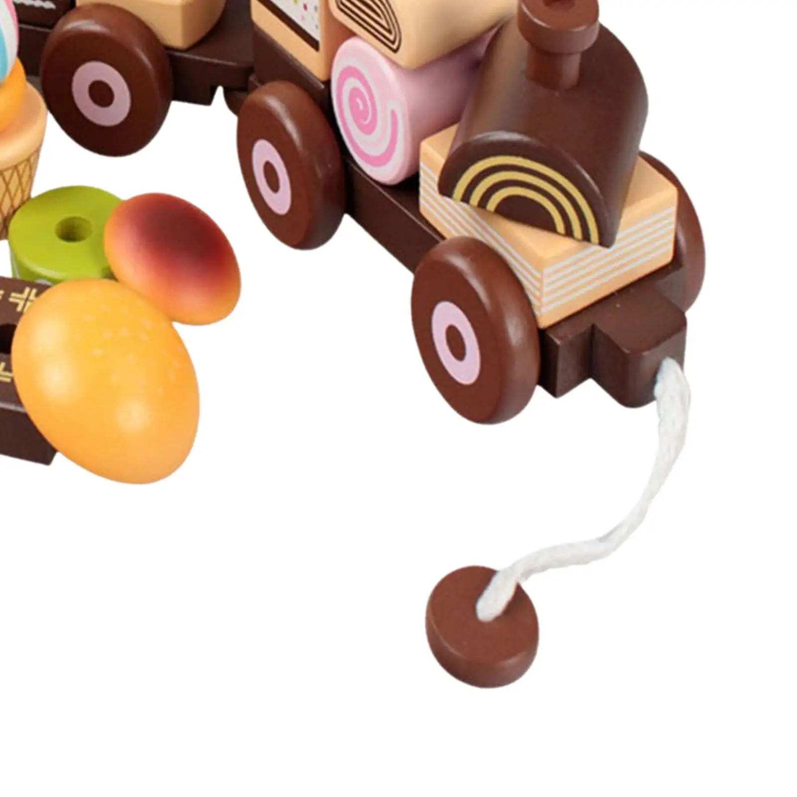 Jouets de gâteau de train Montessori pour enfants, jouet de développement, ensemble de jeu de cuisine semblant, garçons et filles, cadeaux de vacances préscolaires, faveurs de fête