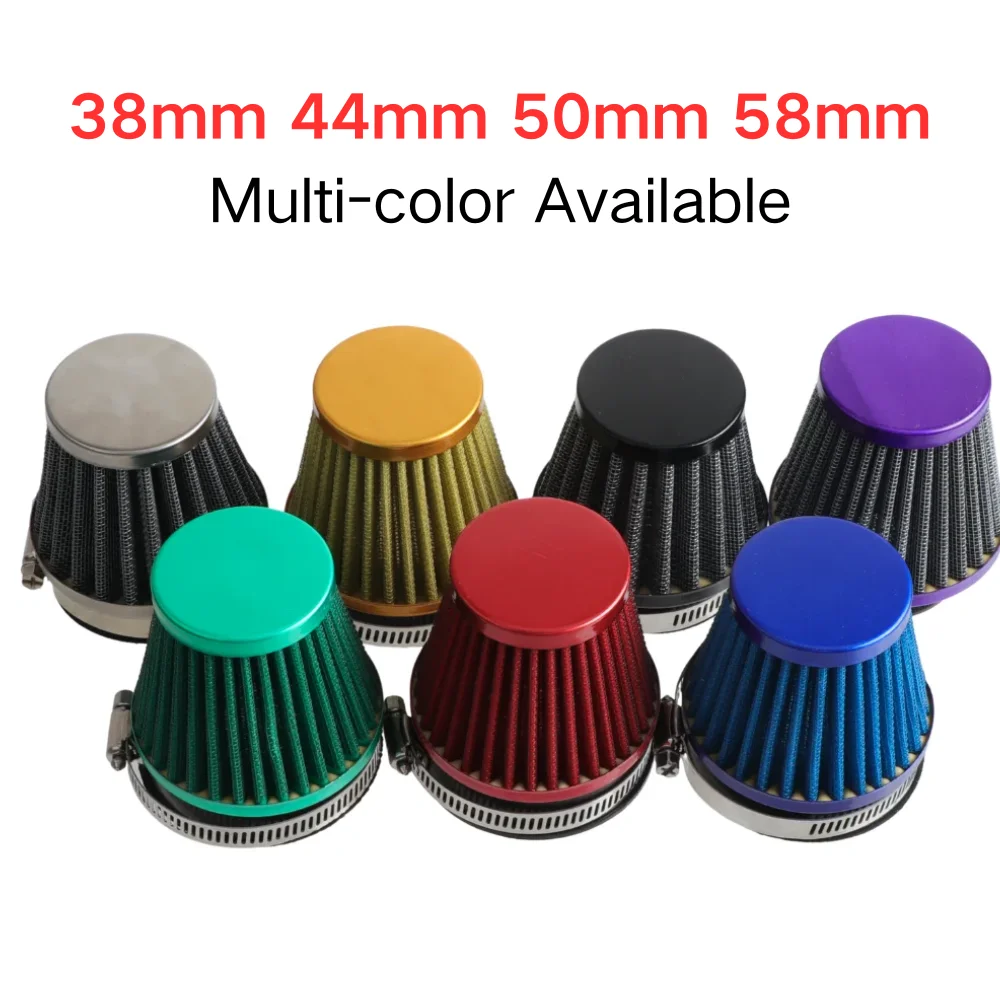 38mm 44mm 50mm 58mm Motorbike Air Filter Induction Kit For 110cc 125cc 150cc 250cc 450cc Motorcycle ATV Dirt Bike Engine