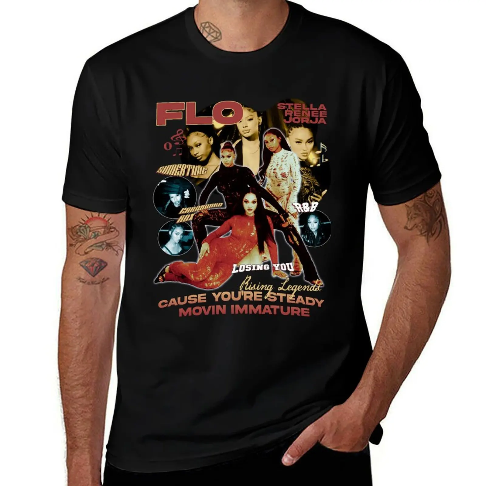 

Flo - UK Girl Group T-Shirt funny t shirts cotton man t shirt heavy cotton T-Shirt
