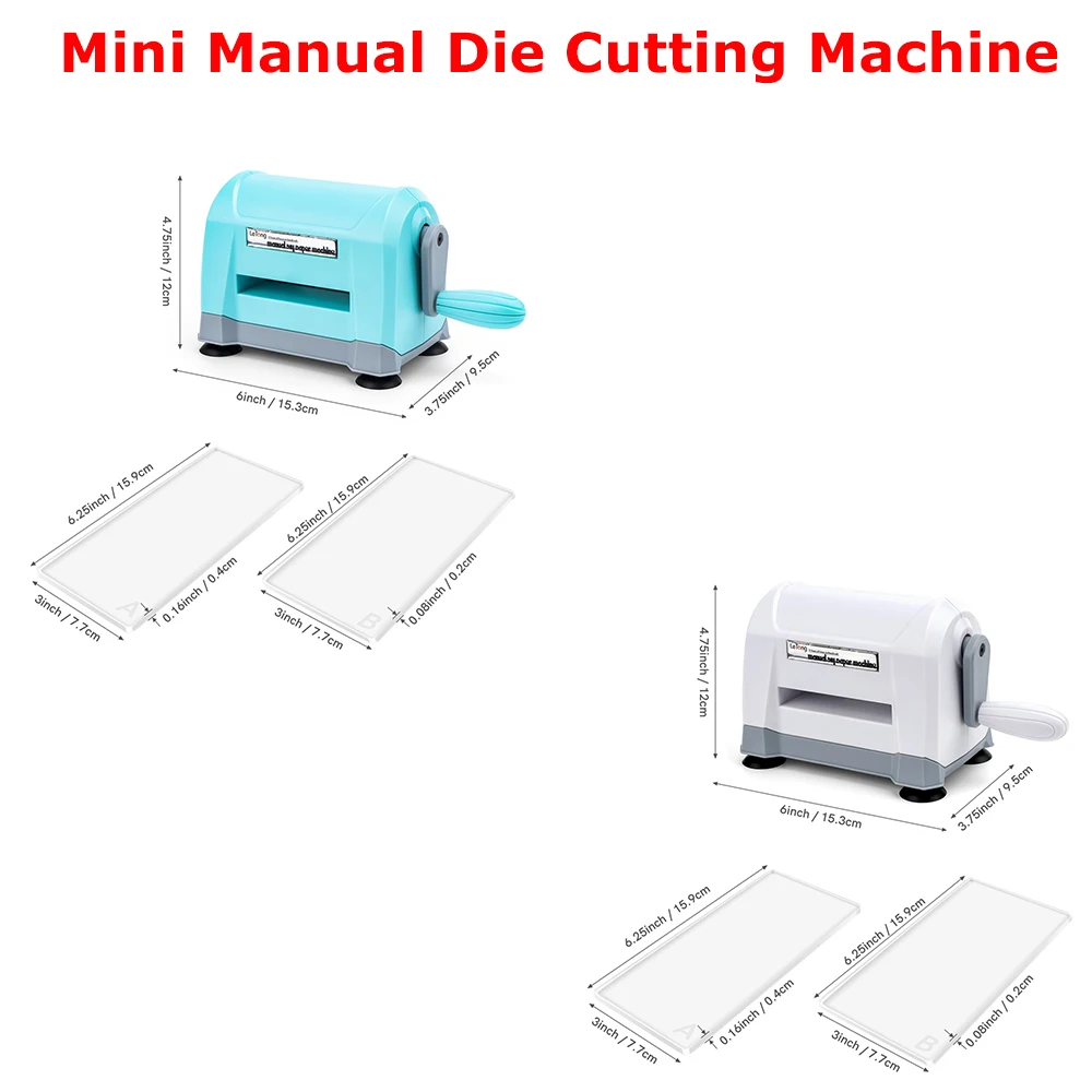 

Must-Have Mini Manual Die Cutting Machine with Cutting Plates for Diy Scrapbooking Paper Cards Craft Making Portable Machine