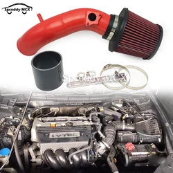 Car Cold Air Intake Filter Kit For Honda Accord 8th gen 2008-2013 2.0L 2.4L 3.5L/Toyota Corolla CADILLAC Red Aluminum Pipe Kit
