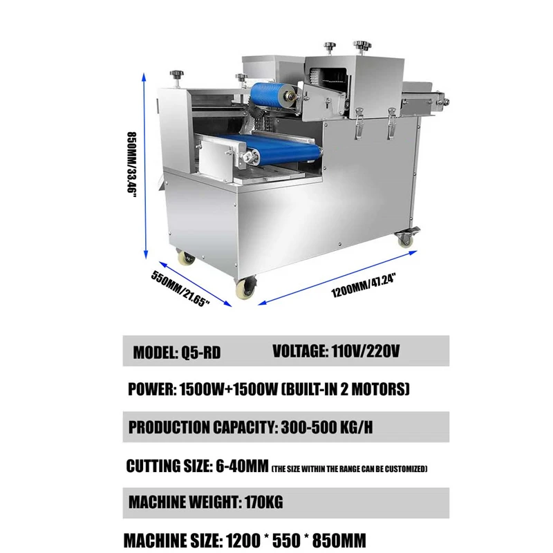 Industrial Fresh Meat Dicer One-Time Molding Cutter for Beef Pork Tripe Mutton - Kitchen Meat Cutter Tool