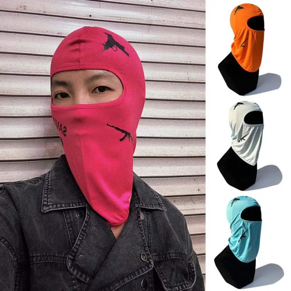 Ice Silk Sunscreen Face Cover Anti-UV Quick Dry Cycling Balaclava Unisex Dustproof Bicycle Head Cap Outdoor Sports