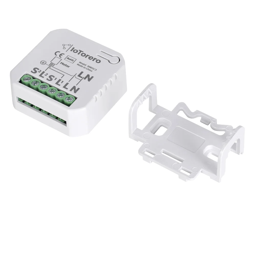 IoTorero Tasmota Matter MQTT Curtain Module ESP32C3 10A Works With Home Assistant