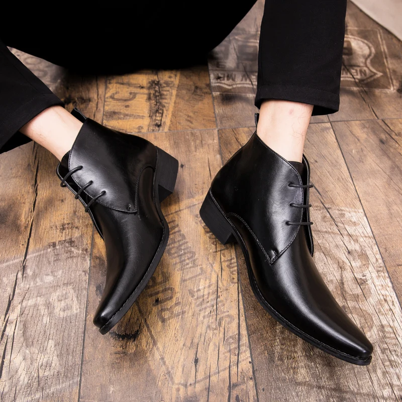 الرجال البدلة أحذية المهنية أحذية من الجلد جديد أحذية رياضية كاجوال فستان العمل أحذية الأعمال الذكور الأحذية الرسمية أحذية الزفاف الفاخرة #5