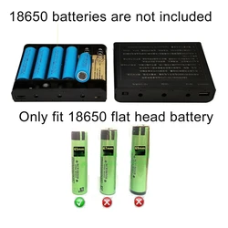 USB 12V Output 6x 18650 Batteries UPS DIY Box for Cellphone WiFi Router LED Light 3000mAh Battery Pack