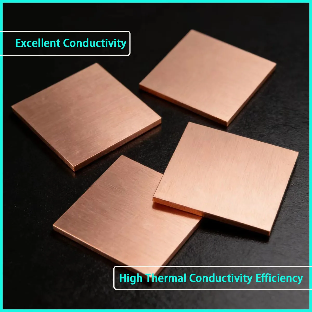 0.3-1.2mm Thick Pure Copper Square Plate Is Used for Industrial Manufacturing, Electronic Heat Dissipation, Etc