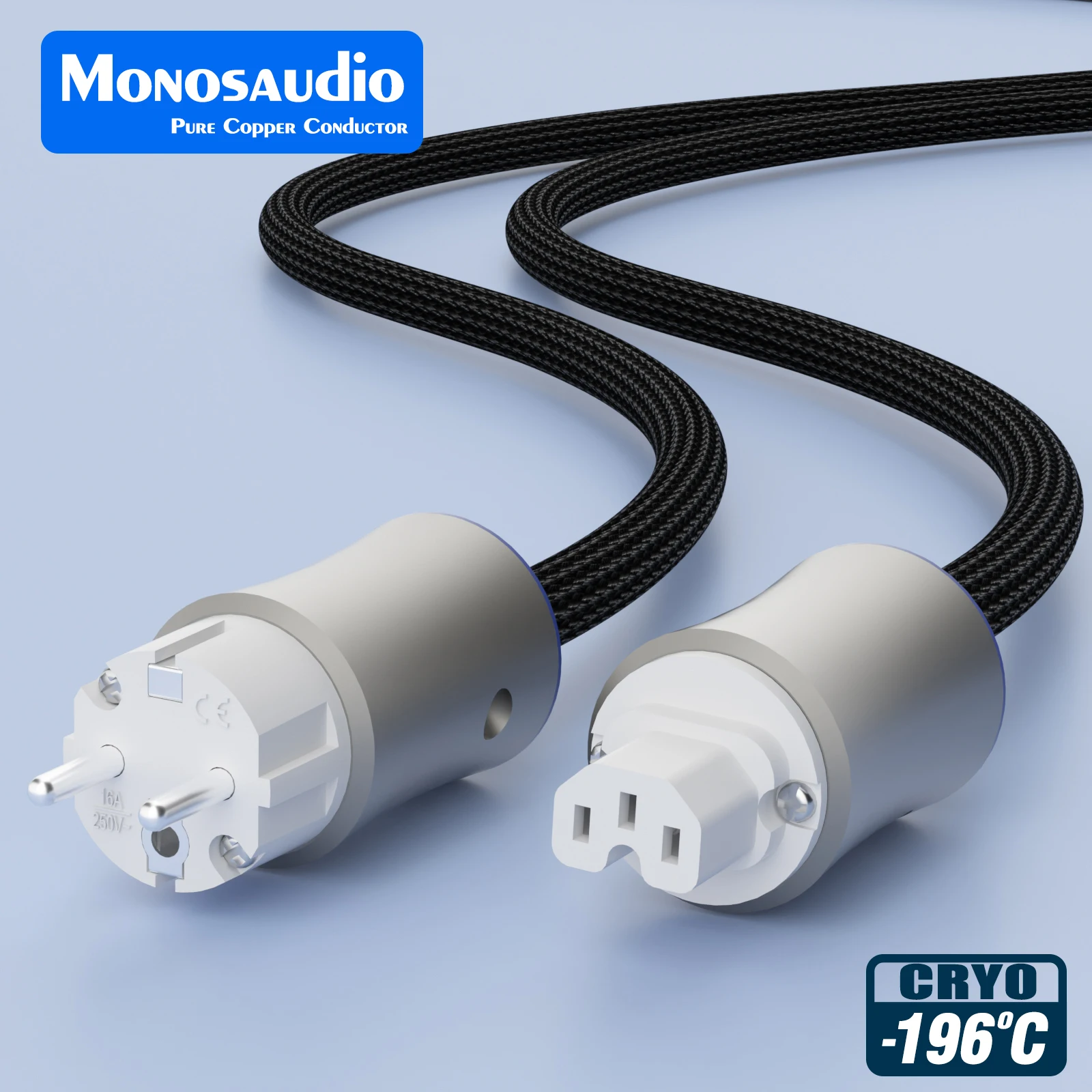 Monosaudio EMF110Ag Series Solid Pure Silver HiFi AC Power Plugs and Sockets: High-Performance Connectors with Cryogenically