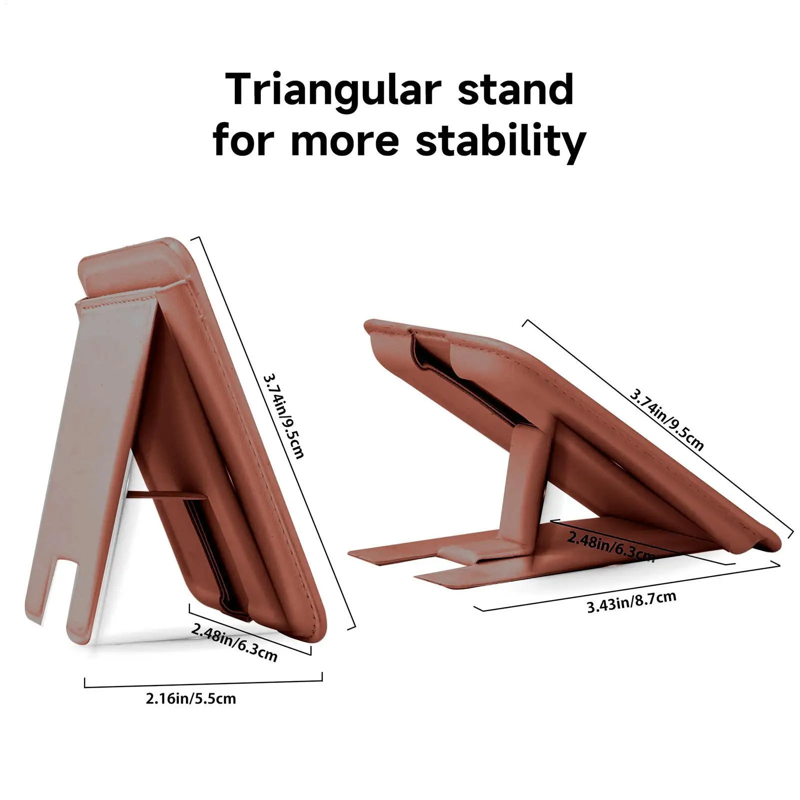 마그네틱 전화 카드 홀더 마그네틱 전화 지갑 스탠드 카드 홀더 신용 데스크 여행 남성용 휴대용 모바일 액세서리