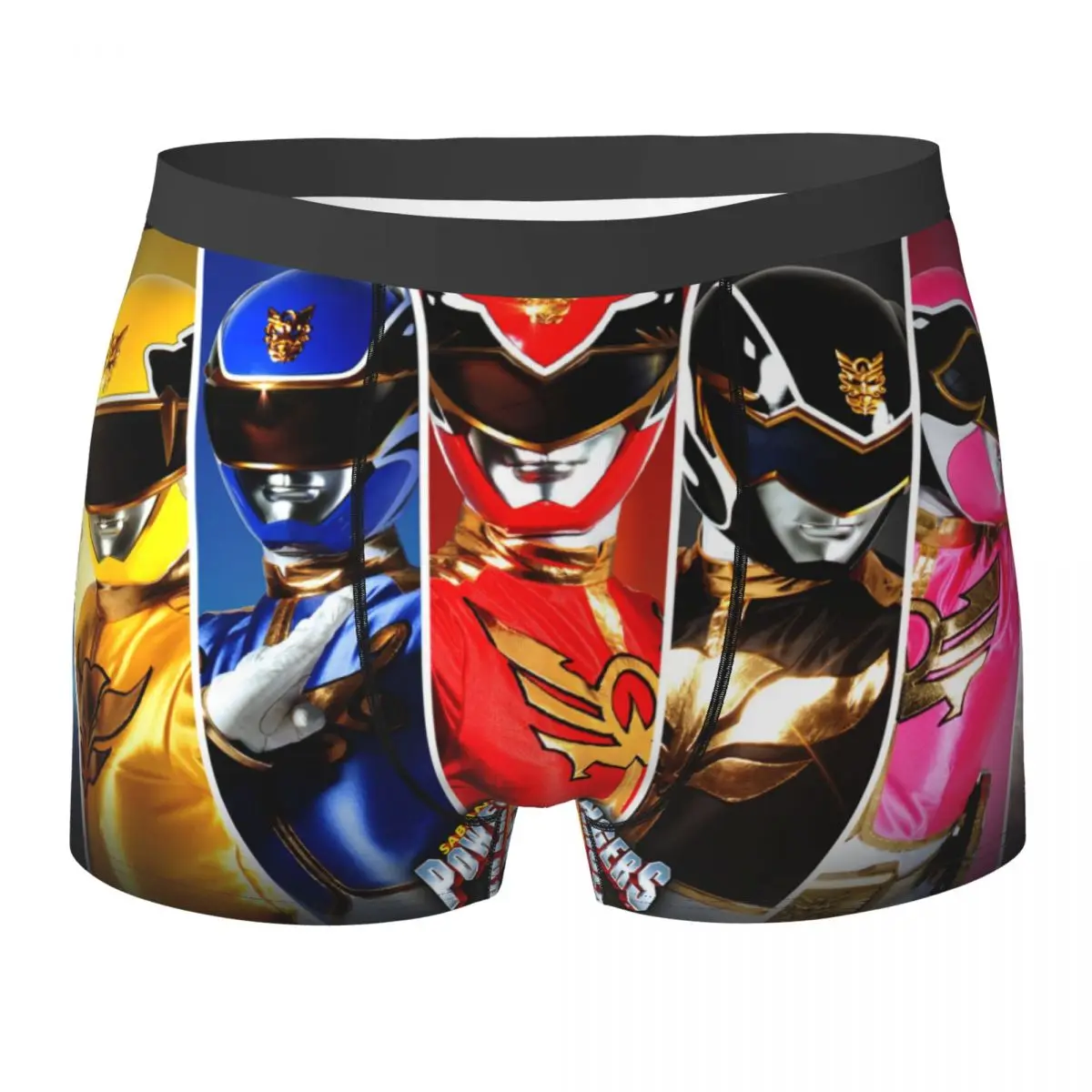 

Трусы-боксеры, шорты Mighty Morphin Power Ranger, мужские вентилируемые трусы для Homme, мужской подарок бойфренду