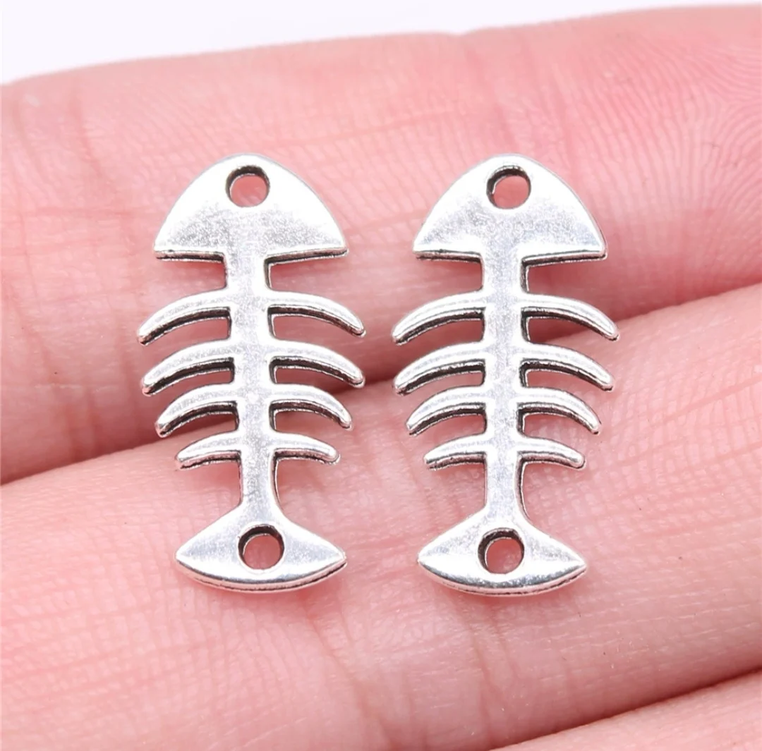 20pcs 21x11mm Fish bone connector T0865 for DIY ccessoies