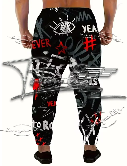 

The new men's trousers for Spring and Autumn 2025 are comfortable soft and casual featuring roller skating letter prints