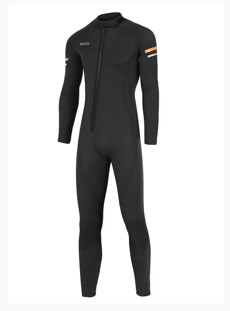 Men's Diver Jumpsuit Suit 1.5/3mm Wetsuit One-piece Wetsuit Long-sleeved Keep Warm Zipper Snorkeling Diving Jellyfish Suit