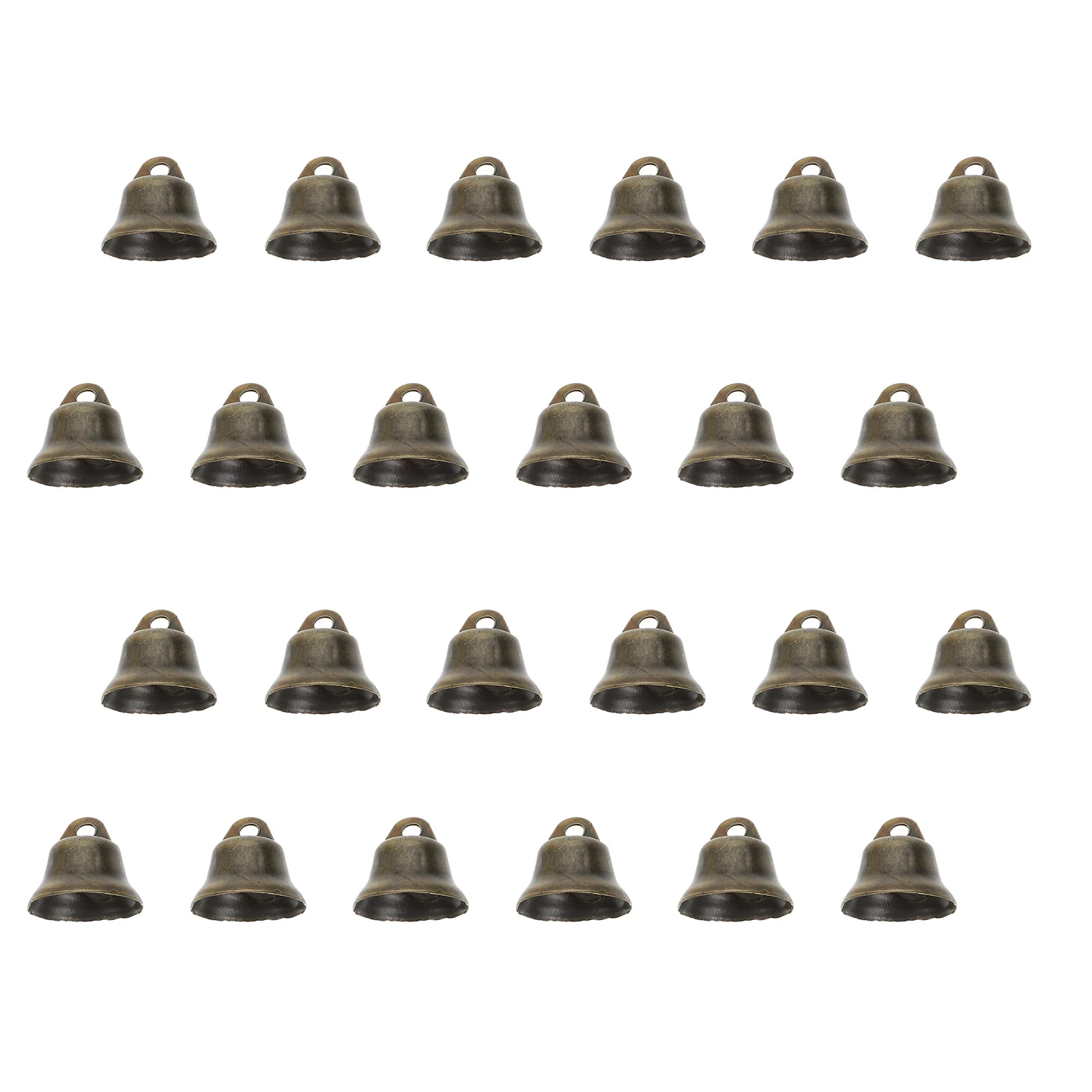 100 Pcs Christmas Tree Bronze Bell Cow Bells Decor Supplies for Witches Copper Chimes Hanging Pendant