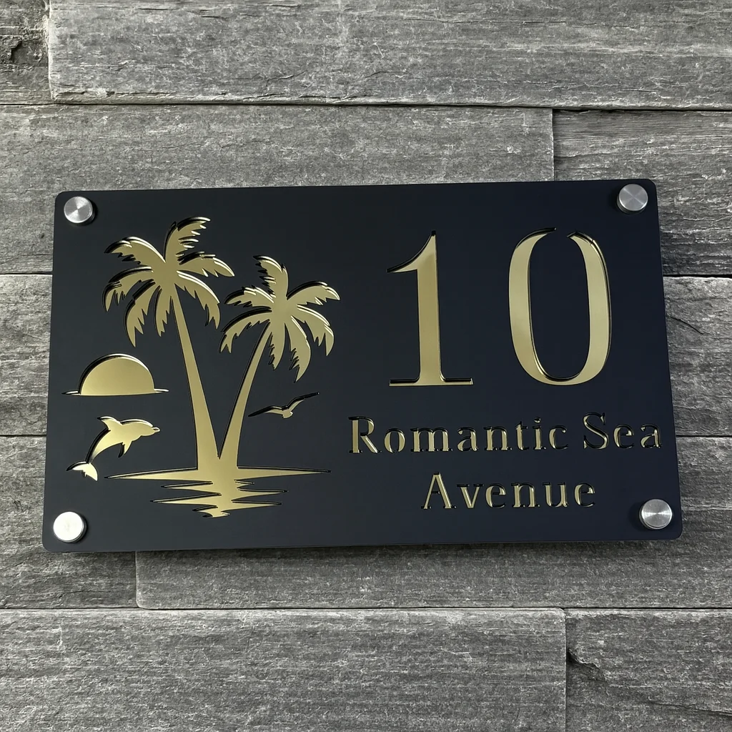 Seaside Palm Tree Sunrise Pers - огляд і ціна Home Security Laser