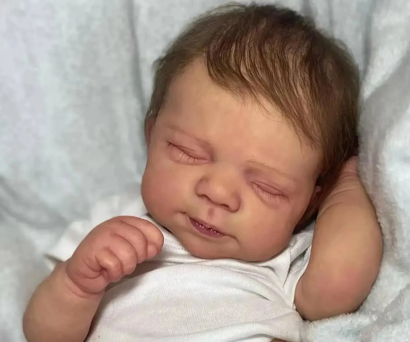 

NPK 18''Handmade 3D Skin Multiple Layers Painting with Visible Veins Pascale Full Body Vinyl Baby Reborn Doll Soft Touch Doll