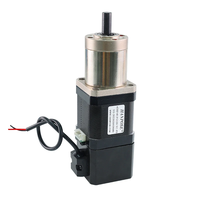 1.8A 42 Stepper Motor 42HP48-PG139-YC-PD Permanent Magnet Reduction Ratio 51-1 Reduction With Brake Geared Stepper Motor Nema17