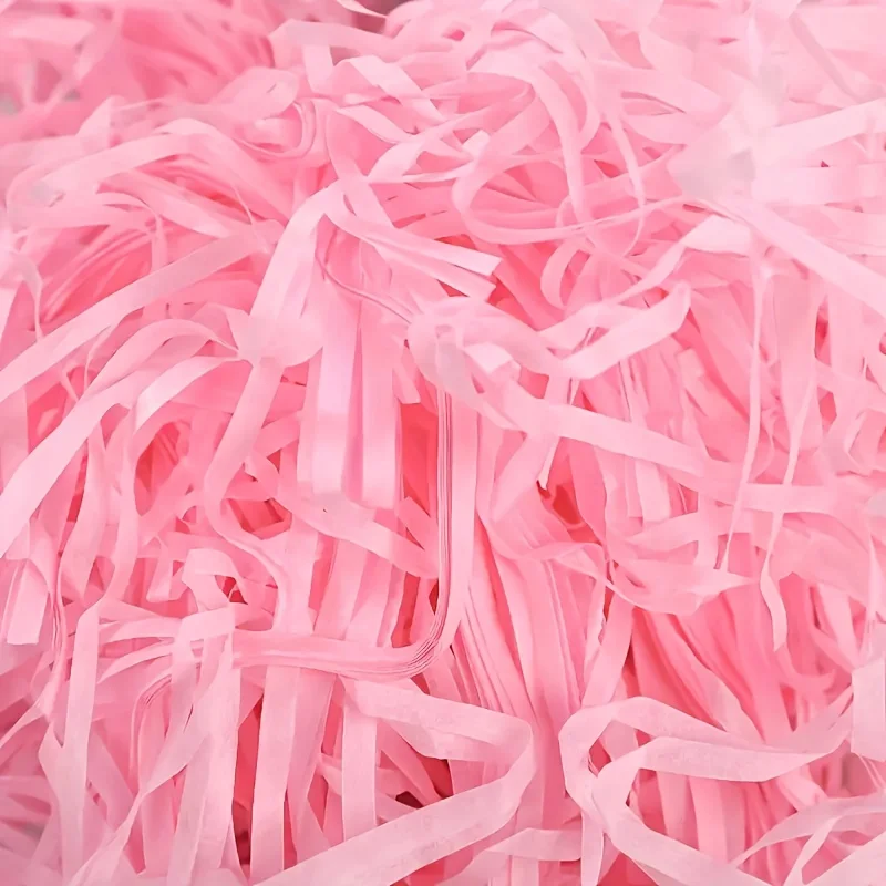 3pc 30g/20g/10g Combination Pack Raffia Paper Filler - Light Pink, Blue, Gold, Suitable for Gift Packaging, Christmas,