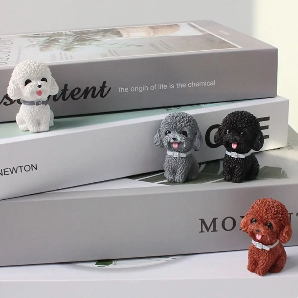 カーアクセサリー樹脂犬置物デスクトップモデルかわいい模擬犬動物モデル小さな家の装飾犬の装飾品子供子供