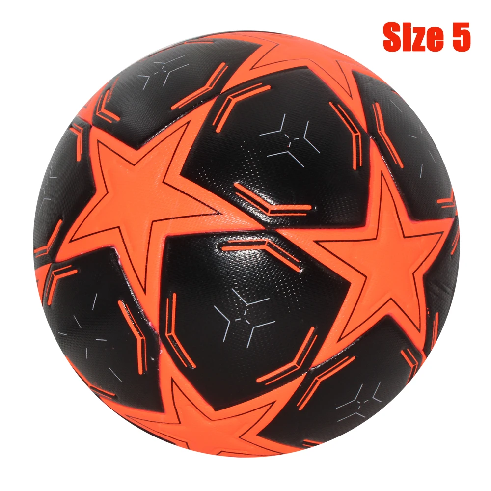 NONE Hochwertige Fußbälle, offizielle Größe 4/5, PU-Material, nahtloses Tor, Team, Outdoor-Match-Spiel, Fußballtraining, Ballon de Foot 4