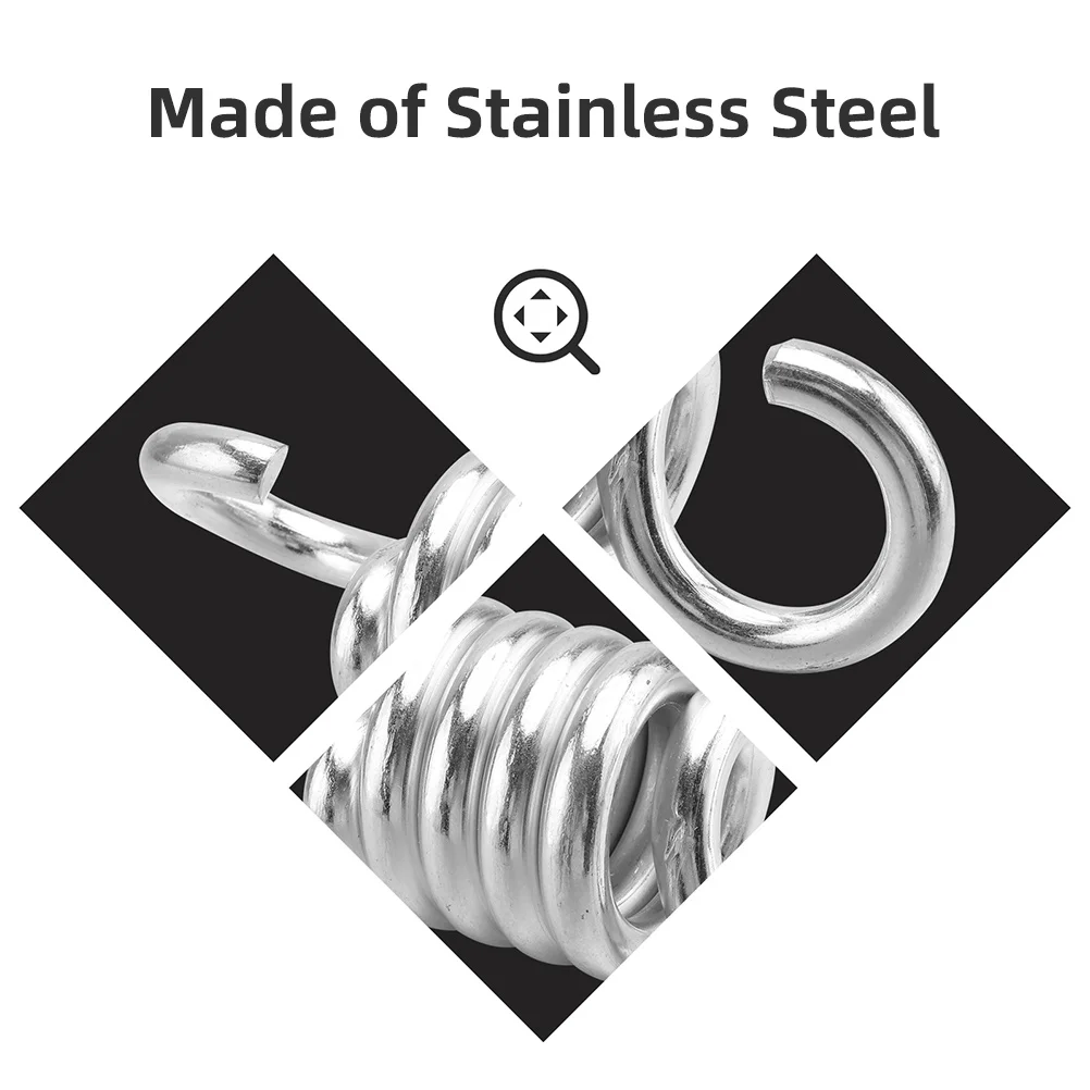 

4pcs Hammock Heavy Duty Metal Swing Spring Kit For Hanging Chair Porch Swing Spring Hammock Hanging Tool Outdoor Furniture