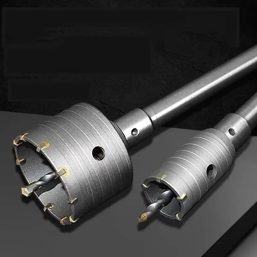 

40 мм-60 мм кольцевая пила для бетона, круглый вал, инструмент для резки металла, кладки, строительный инструмент, высокая прочность, сверхмощный