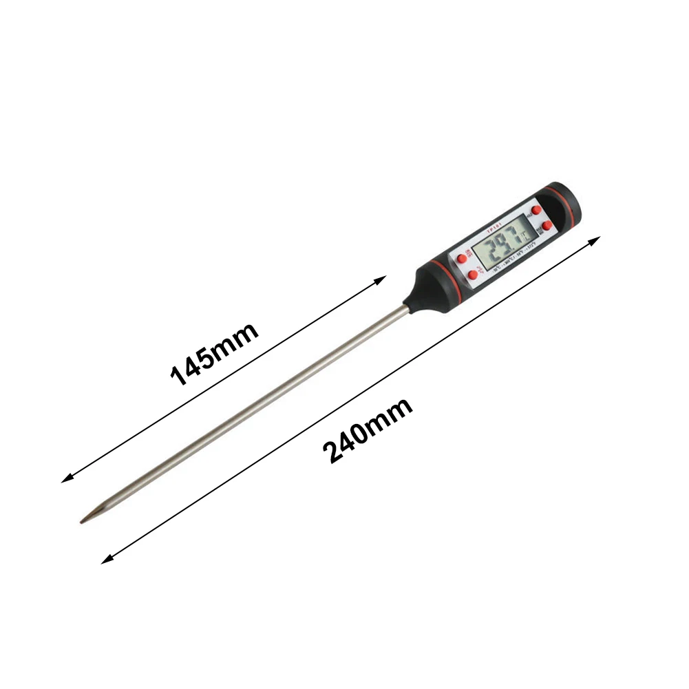 Termometer mobil, AC, pena, termometer jarum, pemeriksaan panjang, Tampilan kristal cair, termometer mobil-50 °C ~ + 300 °