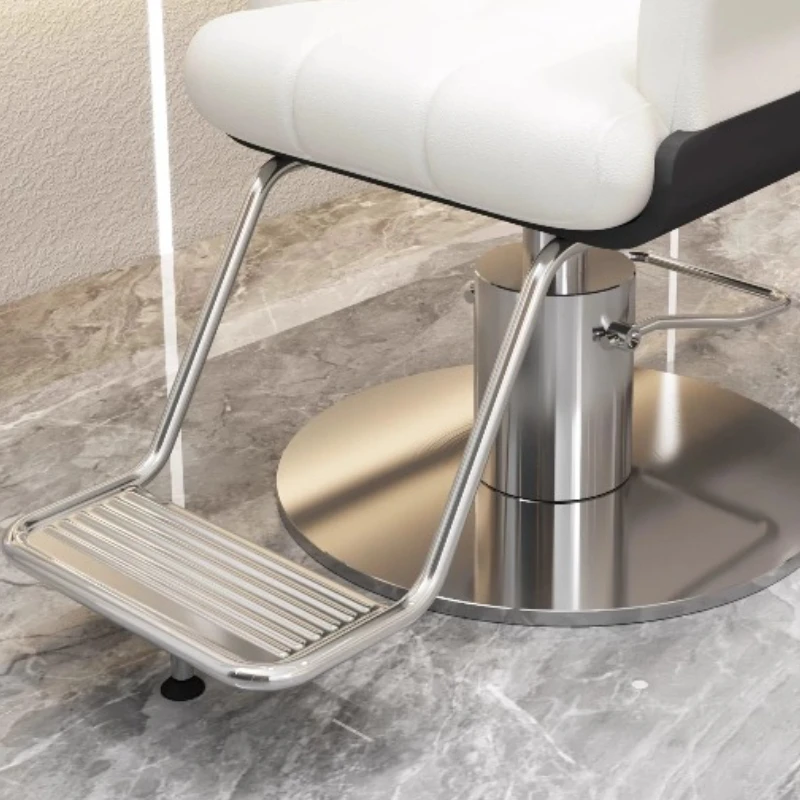 Salon Perm chaises De barbier teinture De cheveux barbier chaises De barbier en cuir PU pivotant meubles De Salon cosmétique Sillon De Barbería Lslfy