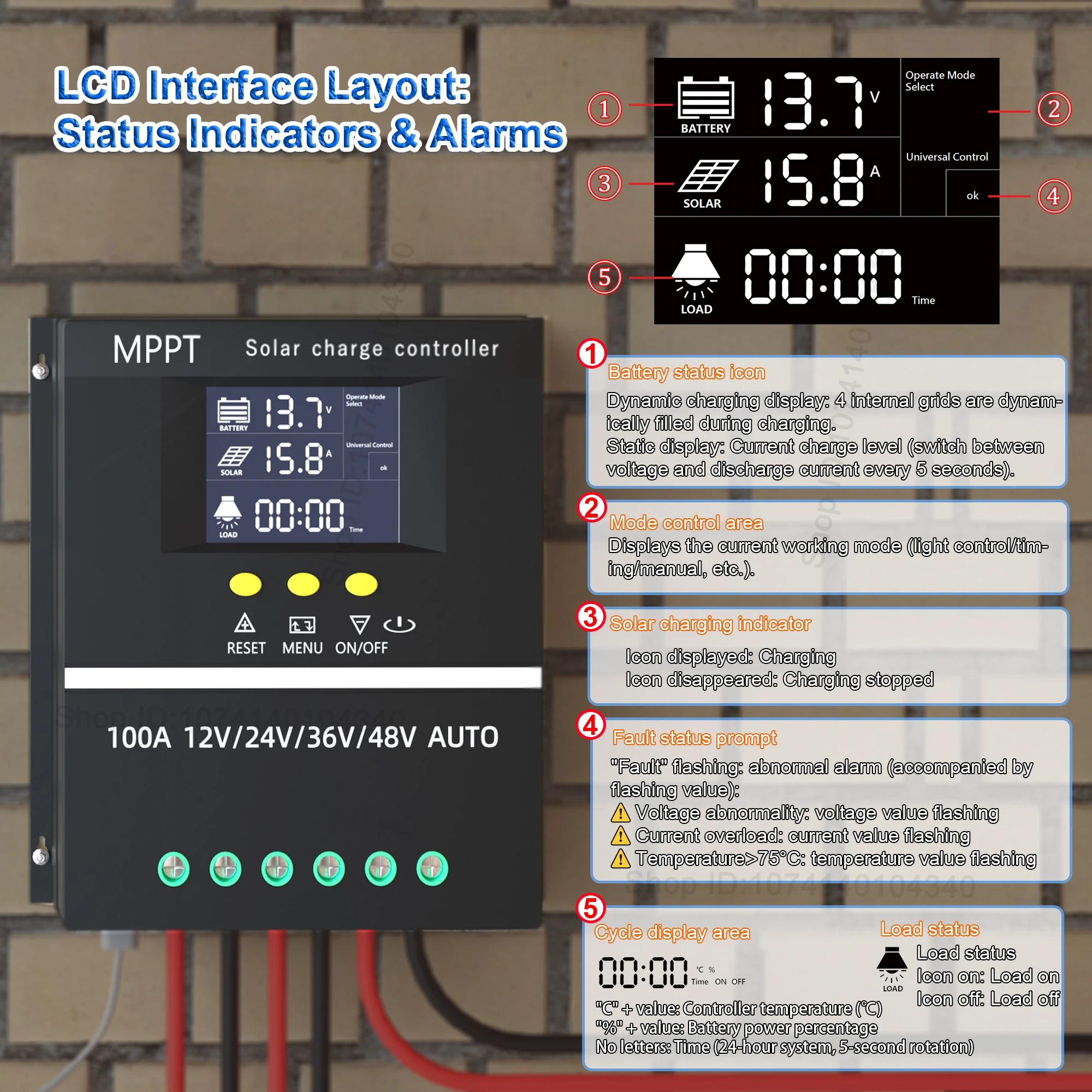 MPPT 4800W 100A/60A Fast Sola - огляд і ціна Drone Solar Charger
